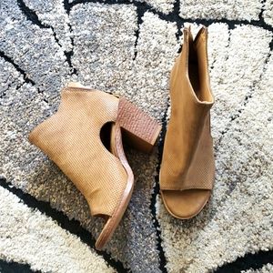 Maurices open toe booties